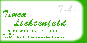 timea lichtenfeld business card